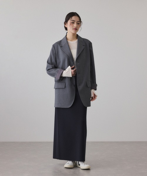 ADAM ET ROPE'(アダムエロペ)の「シングルブレストジャケット(テーラードジャケット・レディース・ベージュ系その他2/グレー/ブラック・34/36/38)」の6枚目の写真