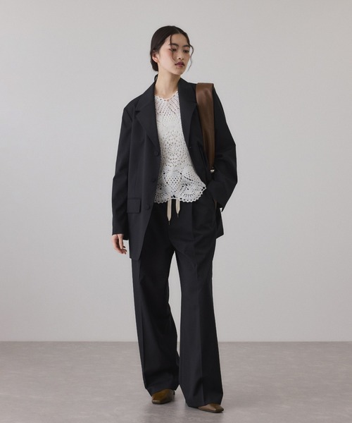 ADAM ET ROPE'(アダムエロペ)の「シングルブレストジャケット(テーラードジャケット・レディース・ベージュ系その他2/グレー/ブラック・34/36/38)」の8枚目の写真