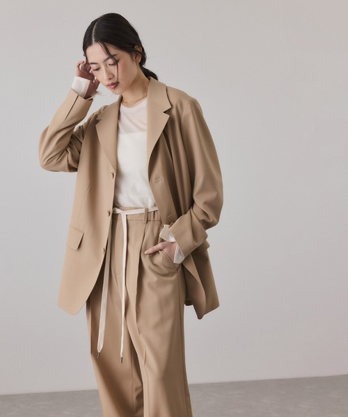 ADAM ET ROPE'(アダムエロペ)の「シングルブレストジャケット(テーラードジャケット・レディース・ベージュ系その他2/グレー/ブラック・34/36/38)」の13枚目の写真