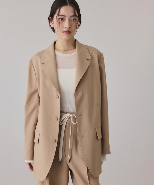 ADAM ET ROPE'(アダムエロペ)の「シングルブレストジャケット(テーラードジャケット・レディース・ベージュ系その他2/グレー/ブラック・34/36/38)」の15枚目の写真