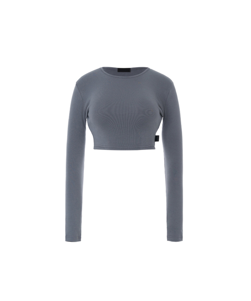 A.R.U(エイアールユー)の「SOFT CROP TEE(Tシャツ/カットソー・レディース・ホワイト/チャコールグレー/ブラック/ブルー/PINK・SMALL/MEDIUM)」の3枚目の写真