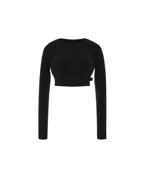 A.R.U(エイアールユー)の「SOFT CROP TEE(Tシャツ/カットソー・レディース・ホワイト/チャコールグレー/ブラック/ブルー/PINK・SMALL/MEDIUM)」の1枚目の写真