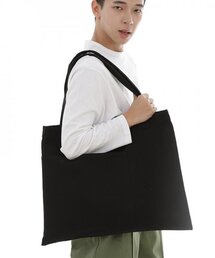 SAINTCREW（セントクルー）の「アンバランスポケットビッグサイズFDF-104エコバッグブラック（エコバッグ/サブバッグ）」