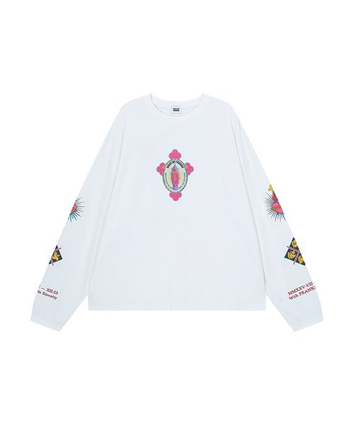 HIGHTIDEFRANKIE(ハイタイドフランキー)の「Nosso bebe amado Long Sleeve Tee White(Tシャツ/カットソー・メンズ・ホワイト・FREE)」の1枚目の写真
