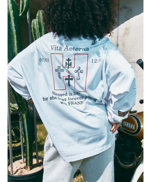 HIGHTIDEFRANKIE(ハイタイドフランキー)の「Nosso bebe amado Long Sleeve Tee White(Tシャツ/カットソー・メンズ・ホワイト・FREE)」の4枚目の写真