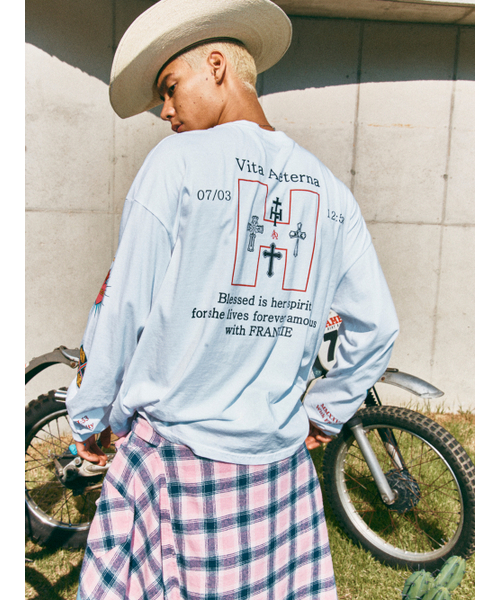HIGHTIDEFRANKIE(ハイタイドフランキー)の「Nosso bebe amado Long Sleeve Tee White(Tシャツ/カットソー・メンズ・ホワイト・FREE)」の10枚目の写真