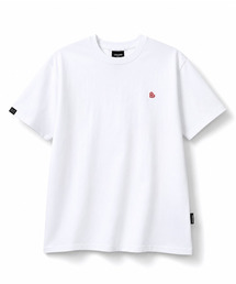 スモールハートリラックスフィットモーダル半袖Tシャツ[ホワイト]