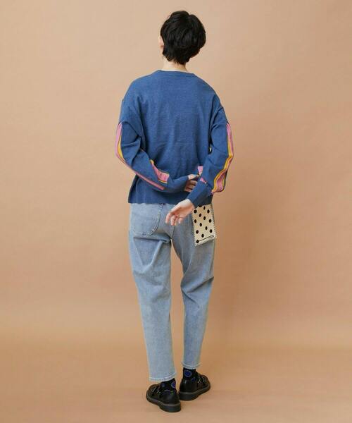 FRAPBOIS(フラボア)の「ボックスニット プルオーバー(ニット/セーター・レディース・ブラック/ブルー・1)」の9枚目の写真