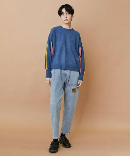 FRAPBOIS(フラボア)の「ボックスニット プルオーバー(ニット/セーター・レディース・ブラック/ブルー・1)」の11枚目の写真