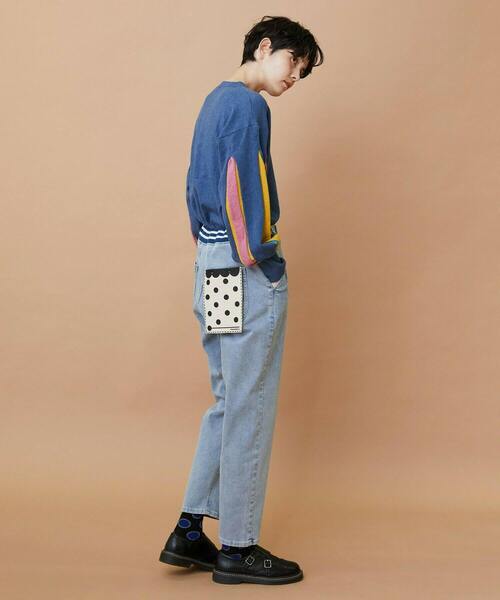 FRAPBOIS(フラボア)の「ボックスニット プルオーバー(ニット/セーター・レディース・ブラック/ブルー・1)」の12枚目の写真