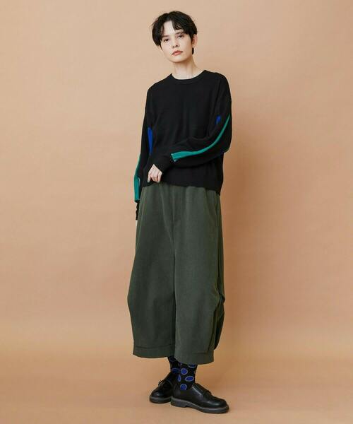 FRAPBOIS(フラボア)の「ボックスニット プルオーバー(ニット/セーター・レディース・ブラック/ブルー・1)」の18枚目の写真