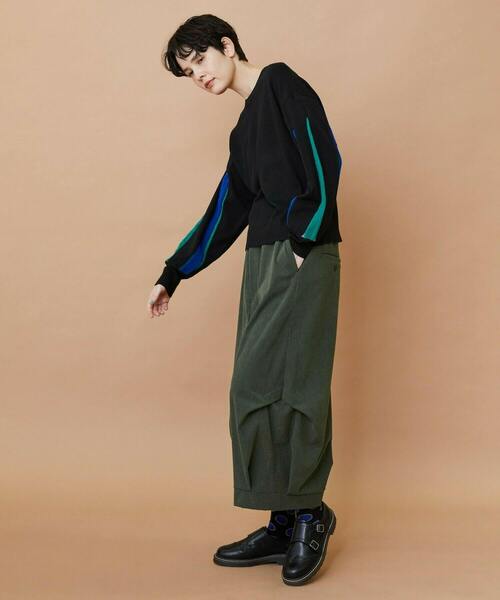 FRAPBOIS(フラボア)の「ボックスニット プルオーバー(ニット/セーター・レディース・ブラック/ブルー・1)」の19枚目の写真