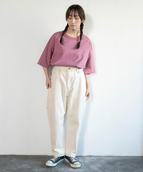 URCH RNA(アーチ アールエヌエー)の「R4416 ワークテイストのPJ'sパンツ(デニムパンツ・レディース・キナリ/ワンウォッシュ・FREE)」の10枚目の写真