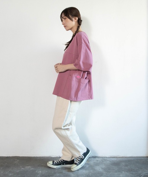 URCH RNA(アーチ アールエヌエー)の「R4416 ワークテイストのPJ'sパンツ(デニムパンツ・レディース・キナリ/ワンウォッシュ・FREE)」の12枚目の写真