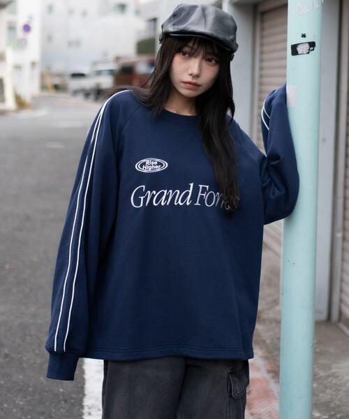 WEGO（ウィゴー）の「WEGO/【26年春夏新作】ショートドロストラインプルオーバー（スウェット・メンズ・ネイビー/ホワイト/ブラウン・MEDIUM/LARGE）」の10枚目の写真