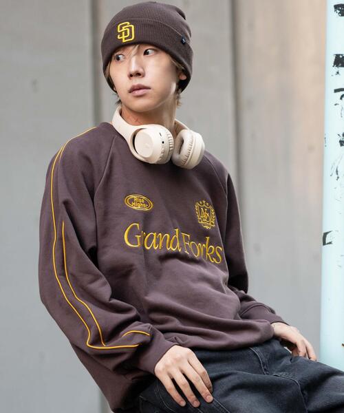 WEGO（ウィゴー）の「WEGO/【26年春夏新作】ショートドロストラインプルオーバー（スウェット・メンズ・ネイビー/ホワイト/ブラウン・MEDIUM/LARGE）」の17枚目の写真