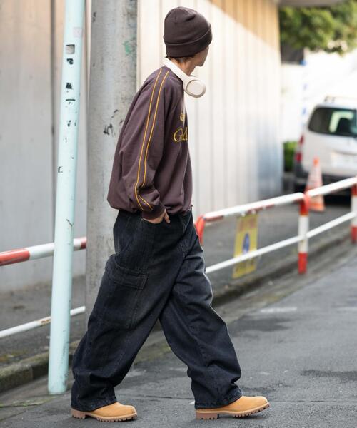 WEGO（ウィゴー）の「WEGO/【26年春夏新作】ショートドロストラインプルオーバー（スウェット・メンズ・ネイビー/ホワイト/ブラウン・MEDIUM/LARGE）」の12枚目の写真