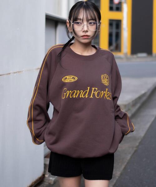 WEGO（ウィゴー）の「WEGO/【26年春夏新作】ショートドロストラインプルオーバー（スウェット・メンズ・ネイビー/ホワイト/ブラウン・MEDIUM/LARGE）」の11枚目の写真