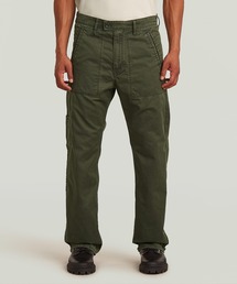 Reversible Relaxed Straight Chino/ミリタリーディテールリバーシブルリラックスストレートウォッシュドキャンバスチノパンツ/オリジナルカモフラージュ
