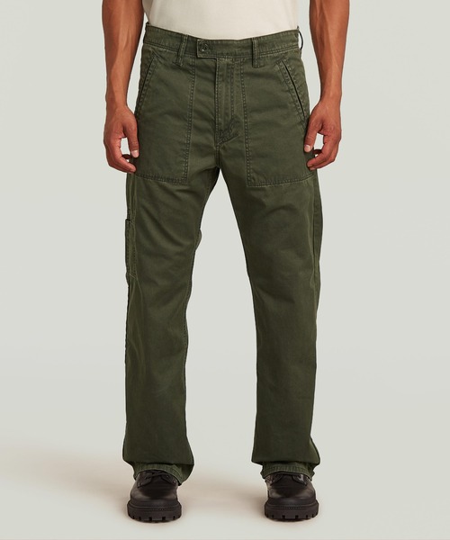 G-STAR(ジースター)の「Reversible Relaxed Straight Chino/ミリタリーディテールリバーシブルリラックスストレートウォッシュドキャンバスチノパンツ/オリジナルカモフラージュ(チノパンツ・メンズ・カーキ・32inch/30inch/34inch/31inch/29inch/33inch)」の1枚目の写真