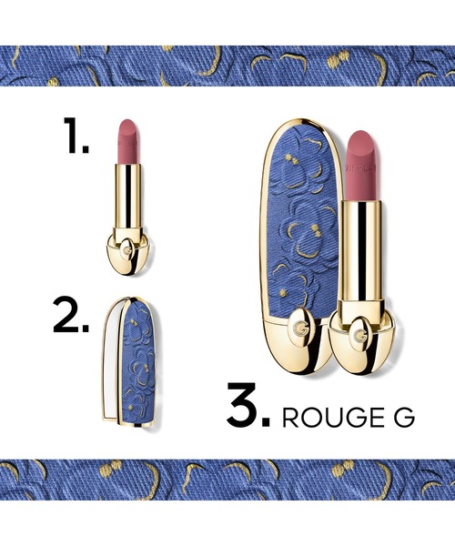 GUERLAIN(ゲラン)の「ルージュ ジェ ケース(数量限定)(口紅/リップティント/グロス・レディース・レッド ローズ/デニム フローラ/チェリー ブロッサム・FREE)」の5枚目の写真