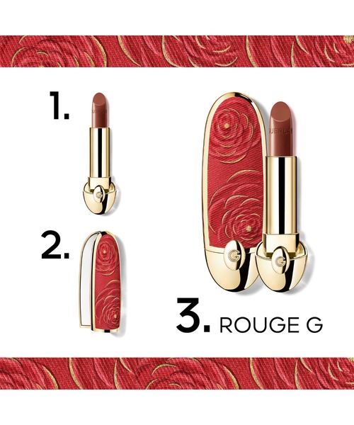GUERLAIN(ゲラン)の「ルージュ ジェ ケース(数量限定)(口紅/リップティント/グロス・レディース・レッド ローズ/デニム フローラ/チェリー ブロッサム・FREE)」の7枚目の写真