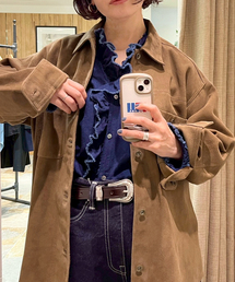 FRAMeWORK | THRIFTY LOOK 別注 SUEDESHIRTブルゾン(ライダースジャケット)