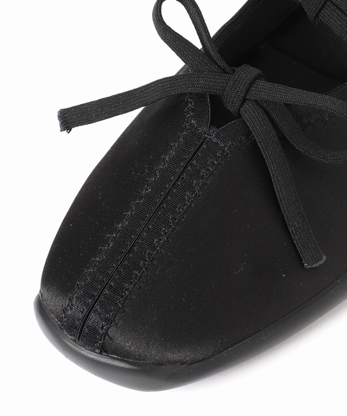 LE TALON(ルタロン)の「《追加》Lダブルリボンバレリーナ(スニーカー・レディース・ピンク/ブラック・25cm/24.5cm/24cm/23.5cm/23cm/22.5cm/22cm)」の17枚目の写真