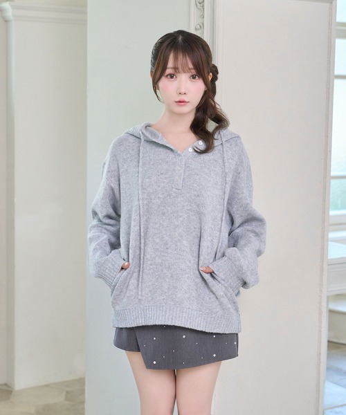 mohair knit hoodie（パーカー）｜Rose Muse（ロゼミューズ）の
