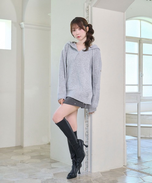 Rose muse ロゼミュ Mohair knit hoodie mohair knit hoodie（パーカー）｜Rose Muse（ロゼミューズ）の