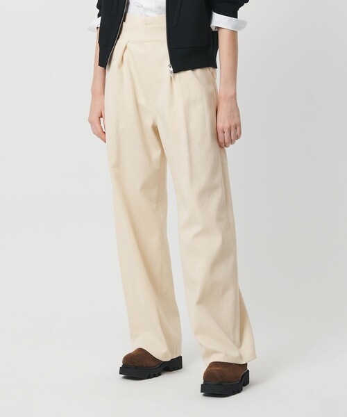 H　BEAUTY&YOUTH UNITED ARROWS（エイチビューティーアンドユースユナイテッドアローズ）の「＜H＞ツイル グルカパンツ（その他パンツ・レディース・ブラック/オフホワイト・S/M）」の3枚目の写真