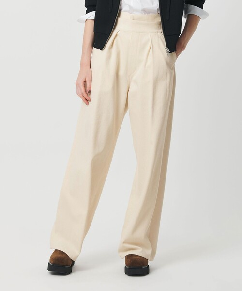 H　BEAUTY&YOUTH UNITED ARROWS（エイチビューティーアンドユースユナイテッドアローズ）の「＜H＞ツイル グルカパンツ（その他パンツ・レディース・ブラック/オフホワイト・S/M）」の4枚目の写真