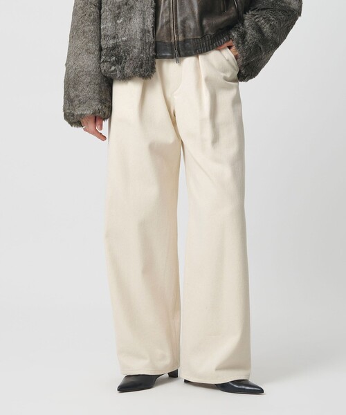 H　BEAUTY&YOUTH UNITED ARROWS（エイチビューティーアンドユースユナイテッドアローズ）の「＜H＞ツイル グルカパンツ（その他パンツ・レディース・ブラック/オフホワイト・S/M）」の5枚目の写真