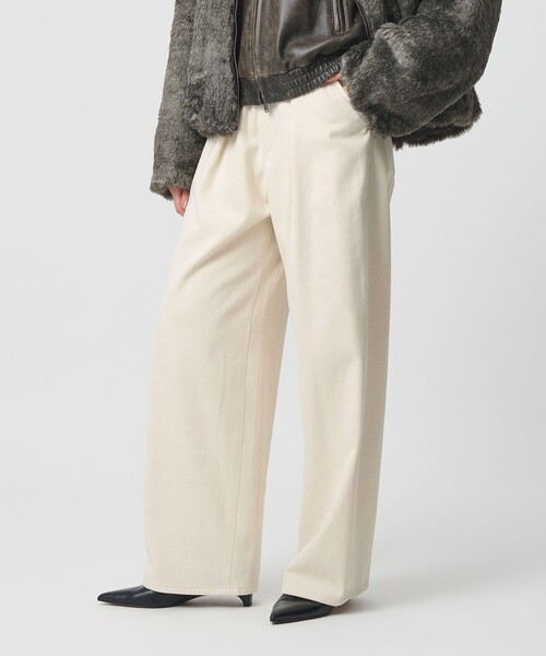 H　BEAUTY&YOUTH UNITED ARROWS（エイチビューティーアンドユースユナイテッドアローズ）の「＜H＞ツイル グルカパンツ（その他パンツ・レディース・ブラック/オフホワイト・S/M）」の6枚目の写真