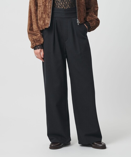 H　BEAUTY&YOUTH UNITED ARROWS（エイチビューティーアンドユースユナイテッドアローズ）の「＜H＞ツイル グルカパンツ（その他パンツ・レディース・ブラック/オフホワイト・S/M）」の8枚目の写真