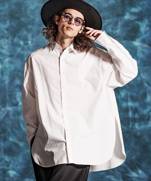 ⭐︎超美品⭐︎minimal sheerシャツ ms6377-スーピマコットンロングシャツ(JIH-R1161)（シャツ/ブラウス