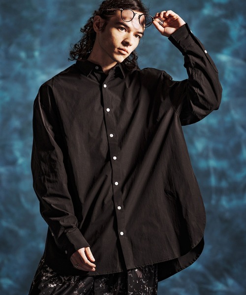 ⭐︎超美品⭐︎minimal sheerシャツ ms6377-スーピマコットンロングシャツ(JIH-R1161)（シャツ/ブラウス