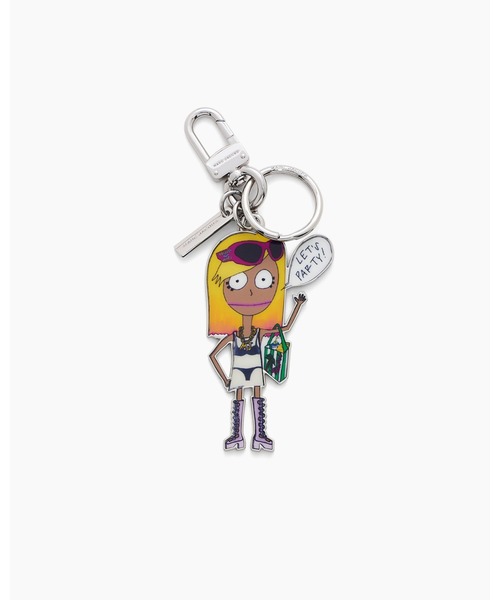 MARC JACOBS(マークジェイコブス)の「THE BAG CHARM/ザ シティ バッグ チャーム(キーホルダー・レディース・ブラック×ピンク/ピンク系その他/ピンク/ピンク系/シルバー系その他・ONE SIZE)」の4枚目の写真