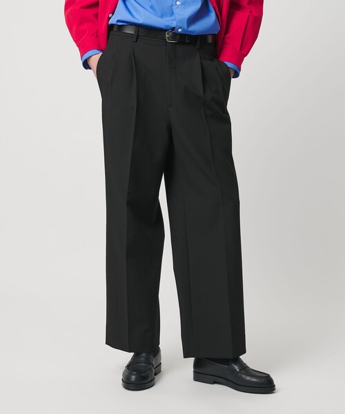 ダブル T/R 2プリーツ ボリューム スラックス NO.9 ウォッシャブル