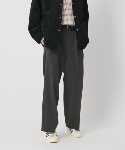 ダブル T/R 2プリーツ ボリューム スラックス NO.9 ウォッシャブル