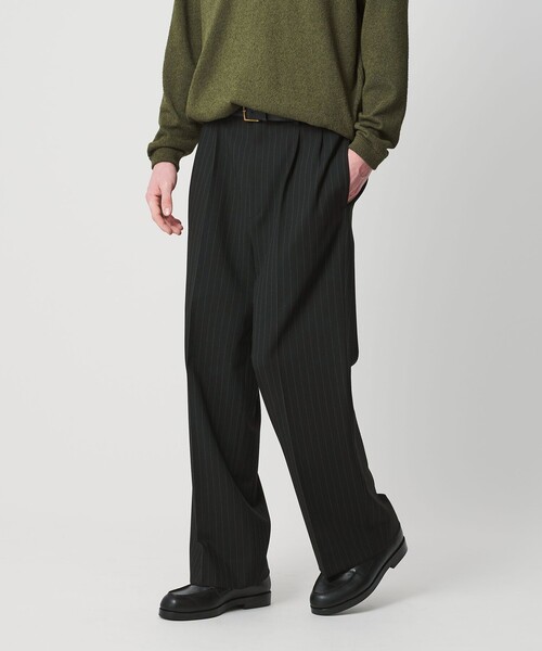 BEAUTY&YOUTH UNITED ARROWS（ビューティーアンドユースユナイテッドアローズ）の「ダブル T/R 2プリーツ ボリューム スラックス NO.9 ウォッシャブル（スラックス・メンズ・ダークグレー/その他1/ブラック・XL/M/L/S）」の9枚目の写真