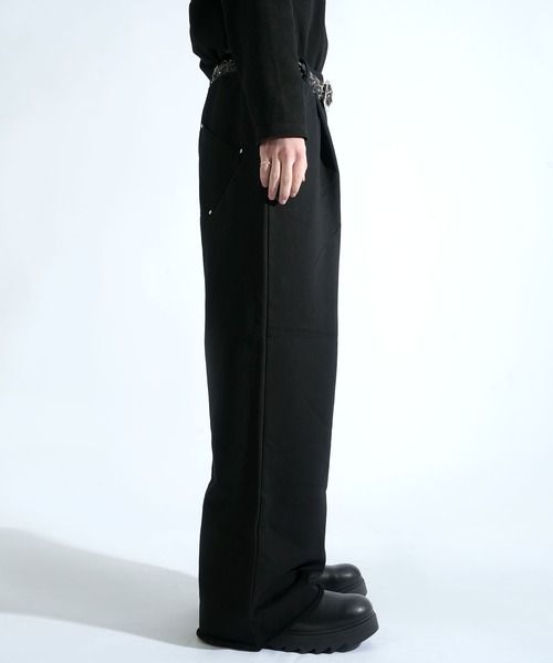 Starting Over（スターティングオーバー）の「tuck loopback sweatpants/タック 裏毛スウェットパンツ タックワイドパンツ（スウェットパンツ・メンズ・ブラック/チャコールグレー/カモフラージュ・L/M）」の16枚目の写真