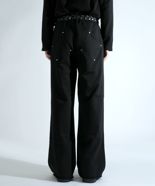 Starting Over（スターティングオーバー）の「tuck loopback sweatpants/タック 裏毛スウェットパンツ タックワイドパンツ（スウェットパンツ・メンズ・ブラック/チャコールグレー/カモフラージュ・L/M）」の17枚目の写真