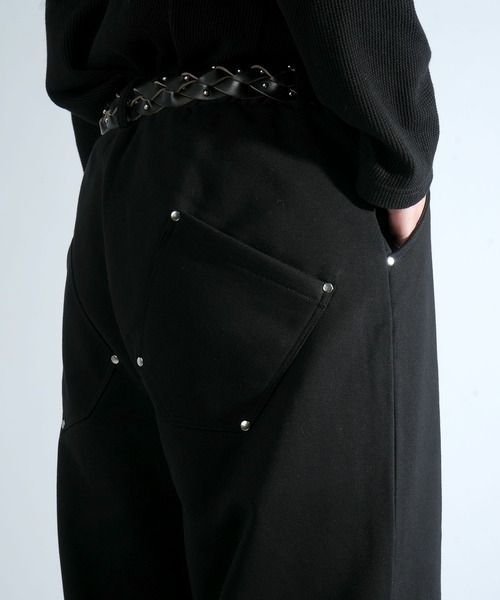 Starting Over（スターティングオーバー）の「tuck loopback sweatpants/タック 裏毛スウェットパンツ タックワイドパンツ（スウェットパンツ・メンズ・ブラック/チャコールグレー/カモフラージュ・L/M）」の18枚目の写真