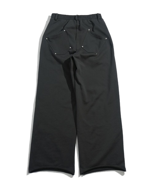 Starting Over（スターティングオーバー）の「tuck loopback sweatpants/タック 裏毛スウェットパンツ タックワイドパンツ（スウェットパンツ・メンズ・ブラック/チャコールグレー/カモフラージュ・L/M）」の7枚目の写真