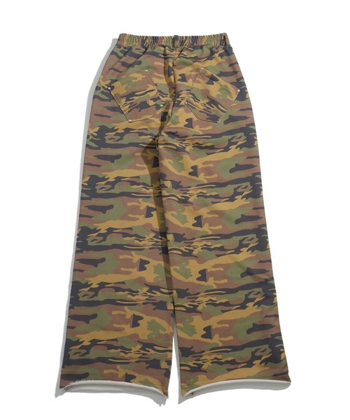 Starting Over（スターティングオーバー）の「tuck loopback sweatpants/タック 裏毛スウェットパンツ タックワイドパンツ（スウェットパンツ・メンズ・ブラック/チャコールグレー/カモフラージュ・L/M）」の9枚目の写真