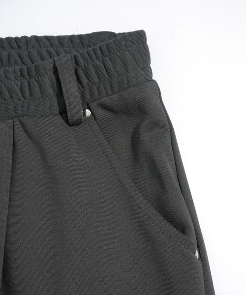 Starting Over（スターティングオーバー）の「tuck loopback sweatpants/タック 裏毛スウェットパンツ タックワイドパンツ（スウェットパンツ・メンズ・ブラック/チャコールグレー/カモフラージュ・L/M）」の12枚目の写真