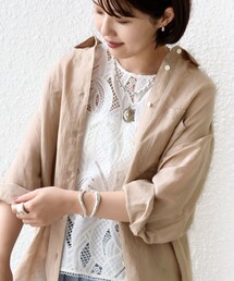 SHIPS（シップス）の「〈手洗い可能〉IMPERIAL LINEN 混 オーバー サイズ シャツ（シャツ/ブラウス）」