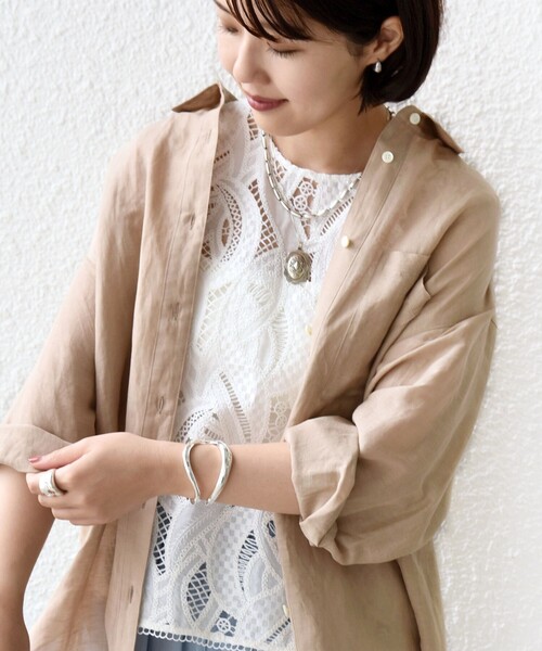 実力派ベーシック】〈手洗い可能〉IMPERIAL LINEN 混 オーバー サイズ