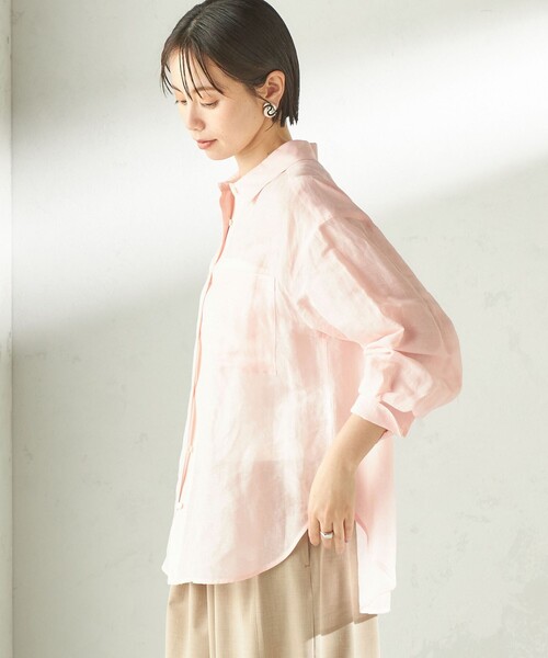 実力派ベーシック】〈手洗い可能〉IMPERIAL LINEN 混 オーバー サイズ